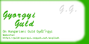 gyorgyi guld business card